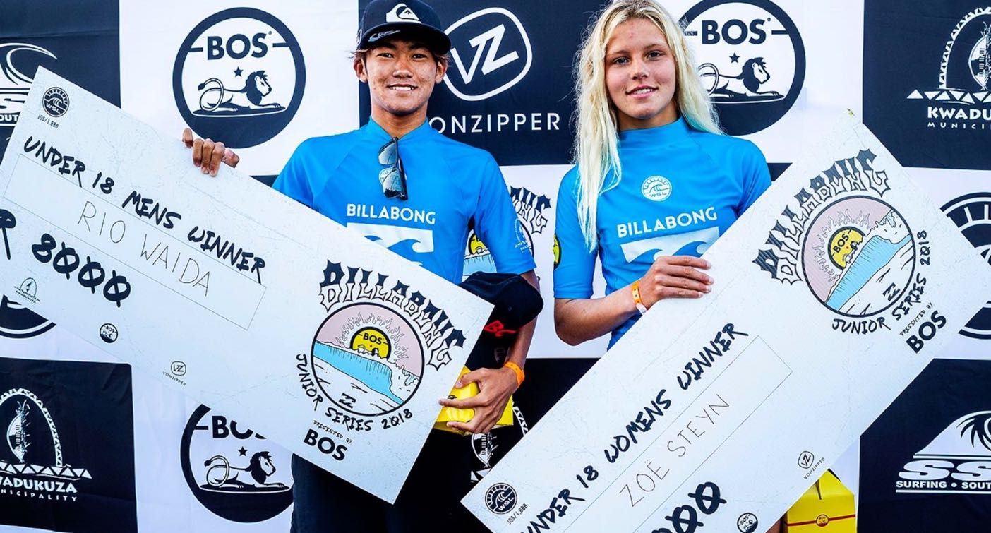 Cheques patrocinados por la marca Billabong